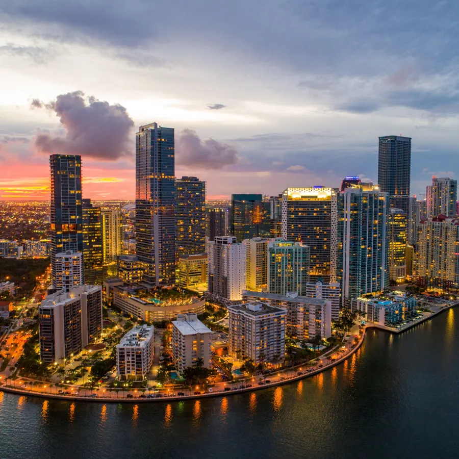 Florida waterfront skyline