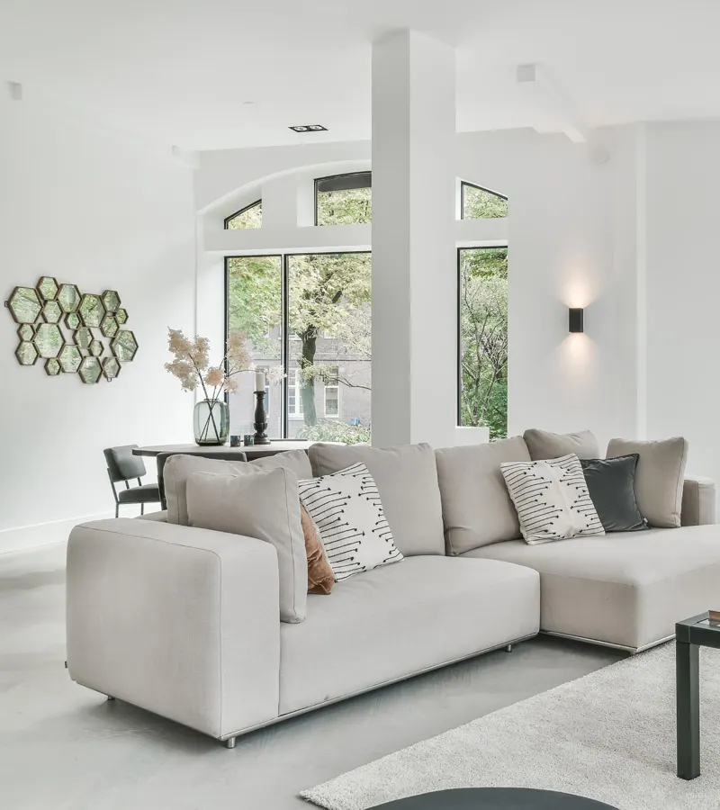 Bright modern living room ready to sell